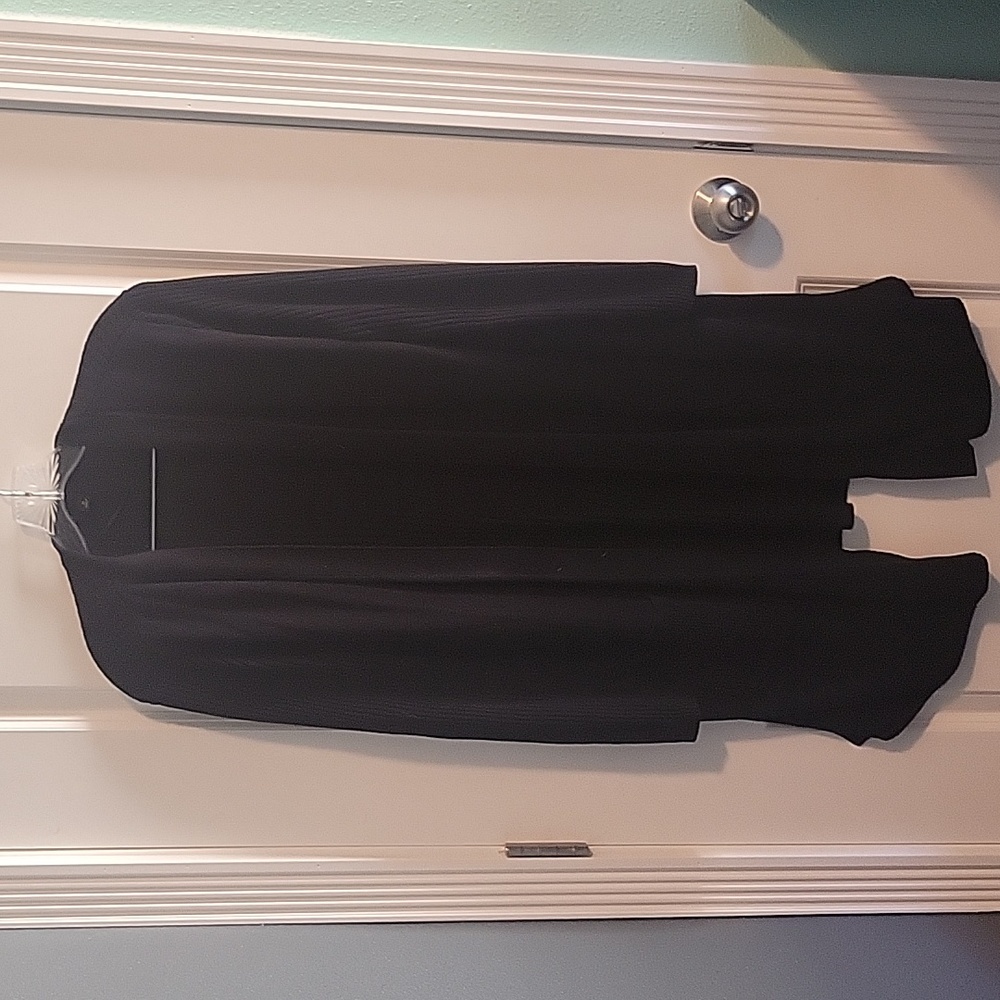 INC long black cardigan